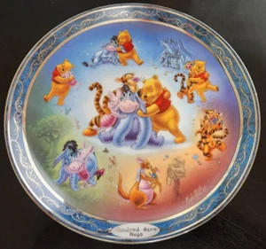 Disney winnie the pooh hundred acres of happiness hundred acres of hugs plate - Picture 1 of 4