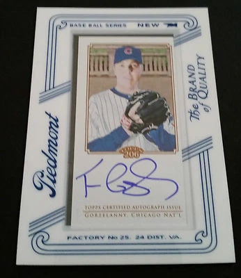 Autógrafo certificado auténtico Tom Gorzelanny Cubs 2010 Topps Piedmont JG3 Foto 1 de 2