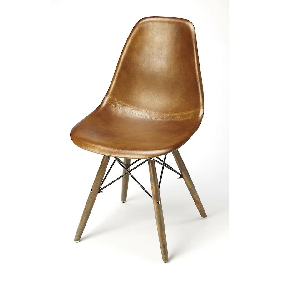 Butler Orson Side Chair, Brown Leather - 5379344 - Image 1 of 1