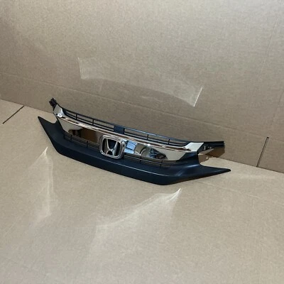 NUEVO para Honda Civic 2016-2018 4 puertas sedán parachoques delantero conjunto de rejilla y emblema Foto 1 de 4