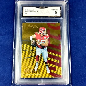 Patrick Mahomes 2018 Panini Absolute Football Card #49 Spectrum Gold Certified - Picture 1 of 3