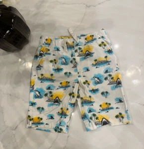 365 KiDS Garanimals Boys Beach Print Chino Shorts - Size 7 - NWOT - Picture 1 of 4