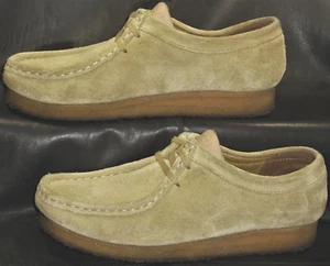 Clarks Original Wallabee 13292 women's tan suede casual oxford shoes size 8 1/2M - Picture 1 of 5