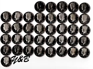 1971-1979,1980-1989,1990-1999,2000-2009 S Proof Kennedy Half Dollar complete set - Picture 1 of 1