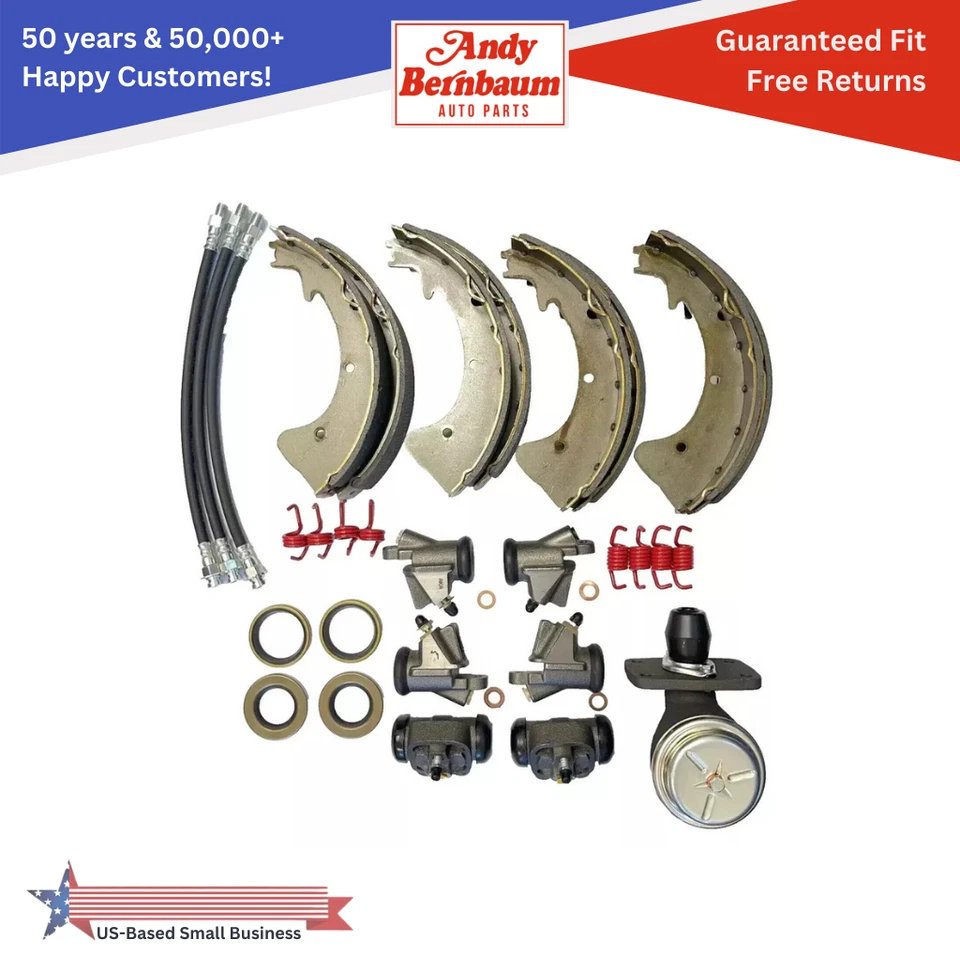 Kit de reconstrucción de cilindro maestro y mangueras de freno Plymouth Savoy 1957-1958 11"x 2" Foto 1 de 4