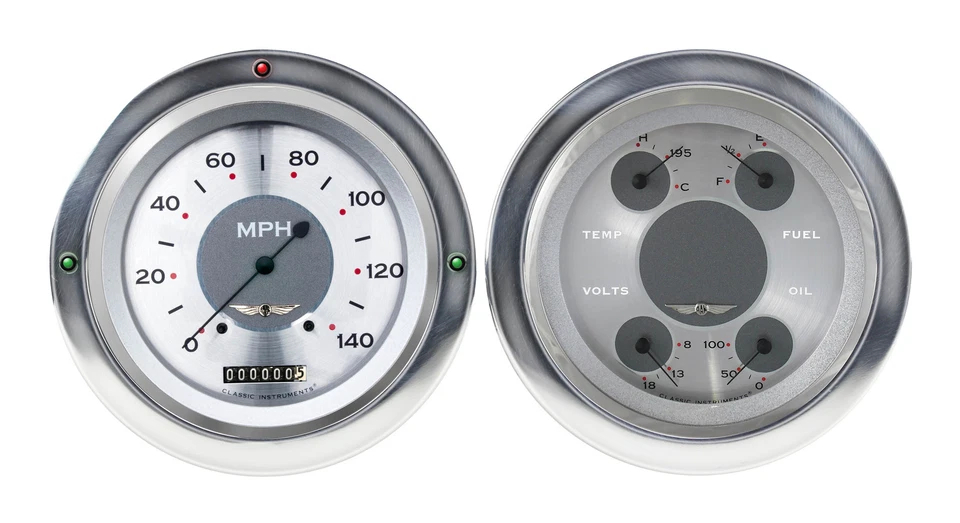1954 1955 chevy truck classic instruments gauge set ct54aw52 american nickel - Image 1 of 1