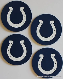 Indianapolis colts Coasters Set of 4 PRO Football NFL Licensed Sports LOGO FAN - Picture 1 of 1