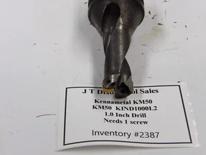 Kennametal KM50 KIND1000L2 Indexable Drill Tool Inv#2387 - Picture 1 of 1