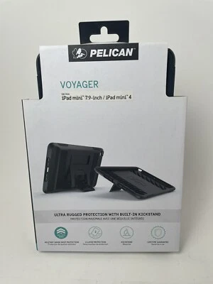 Pelican Voyager Ultra Rugged Case with Kickstand for iPad mini 4 & 5 Black - Image 1 of 4