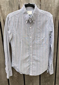 Men's Band of Outsiders Multicolor Solid Button-Down Shirt 1 Cotton Made in USA - Picture 1 of 12