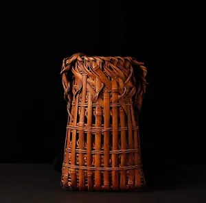 Japanischer Ikebana Bambuskorb, Anfang 20. Jh. ZH54 - Bild 1 von 17