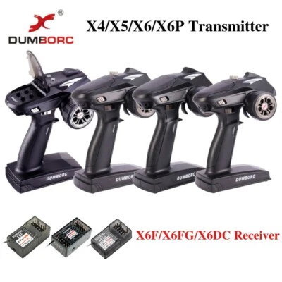 DUMBORC X6P 6CH RC Radio Controller Transmitter & P6DC Receiver for RC Car Boats - Image 1 of 4