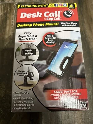 LLAMADA DE ESCRITORIO por Cup Call, montaje para teléfono de escritorio, llamadas manos libres como se ve en TV Foto 1 de 3