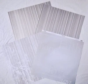 4 Paper Sheets 12x12" Reminisce Wedding Love I Do Scrapbooking Cards Crafts V11 - Picture 1 of 4