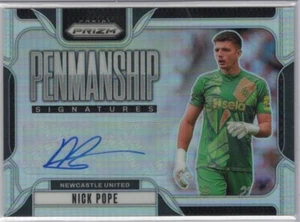 2024-25 PANINI PRIZM EPL NICK POPE SILVER PRIZM PENMANSHIP AUTOGRAH AUTO SP /99 - Picture 1 of 2
