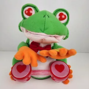 Gemmy Bongo Playing Valentine Beat N Love Frog Animated Plush READ - Picture 1 of 6