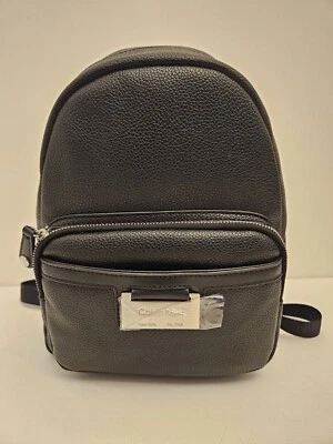 Calvin Klein Women's Medium Zipped CK Backpack Black  - Image 1 of 4