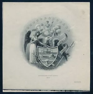 State Arms of Arkansas, Die Proof, American Bank Note Co. - Bild 1 von 3