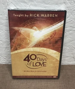 NEW! 40 Days of Love (Taught by Rick Warren, DVD) Factory Sealed - Imagen 1 de 4
