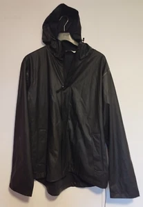 HELLY HANSON Black Hooded Shell Jacket SIZE XL - Picture 1 of 5