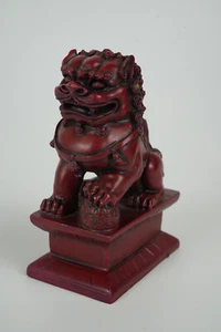 Chinesicher Drache aus Gussmaterial rot Asiatika - Bild 1 von 5