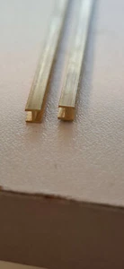2x Messing H-Profil 6 x 2 mm gefräst - Bild 1 von 2