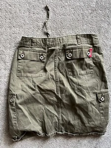 Vintage GUESS Jeans Grün Cargo Rock Button Down Größe 14 - Bild 1 von 4