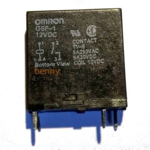 12V 5A POWER RELAY OMRON G5P-1 PCB Mount SPST-NO - Picture 1 of 2