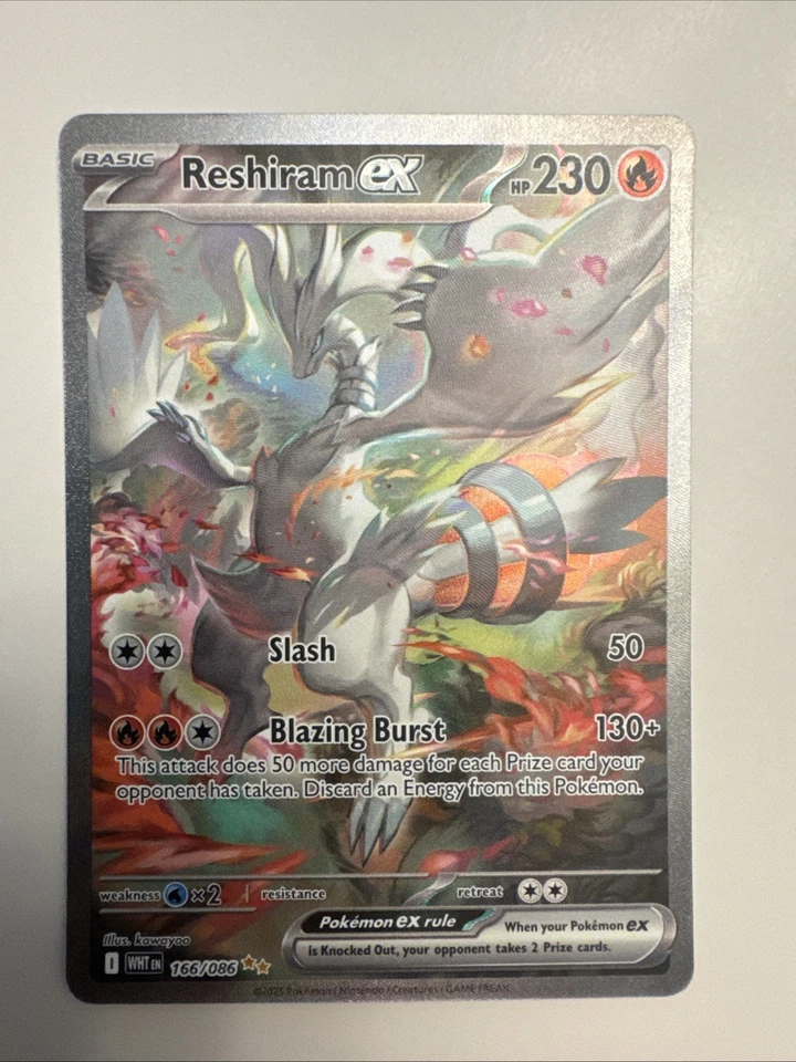 Reshiram ex 166/086 Sv: White Flare Holo - Image 1 of 1