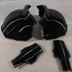 Final Fantasy VII Angeal Hewley Black Cosplay Wearable Shoulder Bracelet Armor - Picture 1 of 7