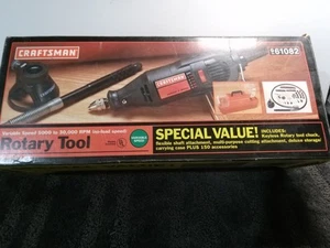Craftsman 61082 Variable Speed Rotary Tool With Accessories And Extension - Picture 1 of 11