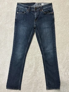Volcom Vorta Slim Straight Jeans Men’s Blue Dark Wash Stretch Denim Casual 32x31 - Picture 1 of 8