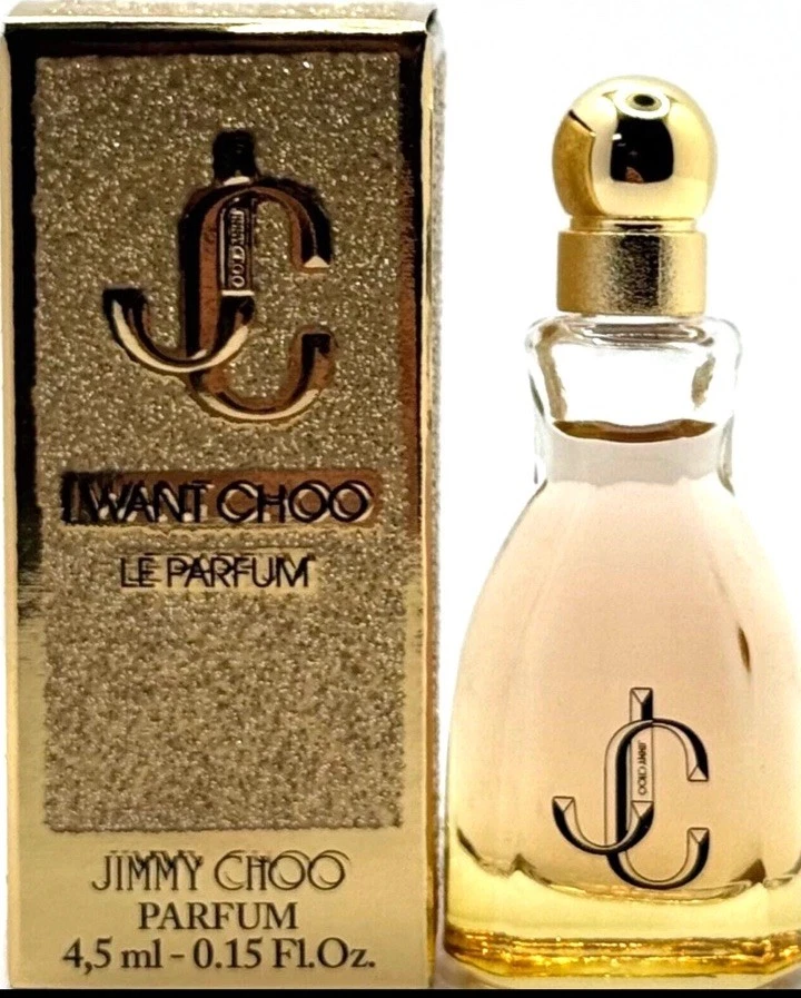 Jimmy Choo I Want Choo Le Parfum 0,15 oz 4,5 ml Mini Splash tamaño de viaje Foto 1 de 1