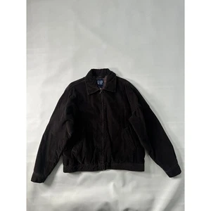 Giacca Harrington vintage GAP Small uomo velluto a coste marrone full zip colletto foderato - Foto 1 di 11