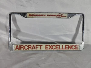 Marco de matrícula de excelencia de avión MCDONNEL DOUGLAS metal raro - Imagen 1 de 15