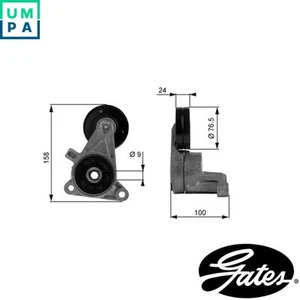 BELT TENSIONER VRIBBED BELT T38437 FOR VOLVO S70 V70/II S80 850 2.5L 5cyl S70 - Picture 1 of 6