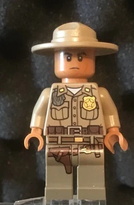 LEGO Police Officer State Trooper Highway Patrol Sheriff Agent Dark Flesh - Image 1 of 2