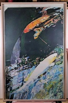 Joseph Raffael, "SHADOW LIGHT", prueba de murciélago, firmado, litografía original 1984 como nueva Foto 1 de 4