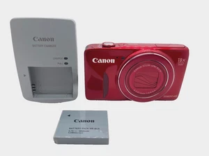 [TOP MINT] Canon PowerShot SX600 HS Red 16MP Digital Camera 18x Opt Zoom Wi-fi - Picture 1 of 14