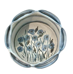 Cindy Angliss Handcrafted Art Pottery Deep Baking Casserole Dish 6.5” Wide Blue - Picture 1 of 11