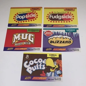 Johnny Lightning 1999 Promo Trading Cards Lot of 5 Snack Cereal Eateries Series - Picture 1 of 5