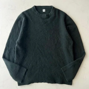 Kaptain Sunshine 100% Cashmere Knit Fur Shaggy Dark Green 36 JAPAN - Picture 1 of 10