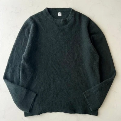 Kaptain Sunshine 100% Cashmere Knit Fur Shaggy Dark Green 36 JAPAN - Image 1 of 4