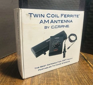 NEW IN BOX- C.Crane Twin Coil Ferrite AM ANTENNA SEE PICTURES-Fast Free Shipping - Picture 1 of 5