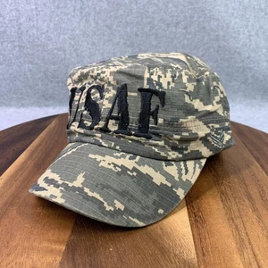 Flieger Kampf Uniform Kappe Herren Digital Tiger Camouflage Kadettenmütze USAF Riemen hinten - Bild 1 von 16