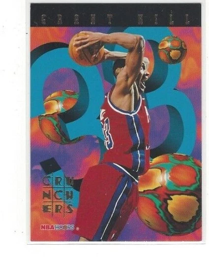 1995-96 HOOPS BASKETBALL NUMBERS CRUNCHERS INSERT SINGLES - Image 1 of 2