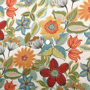 Vintage Jacquard Floral Double Cloth Rib Weave Upholstery Fabric | 1.86 yds. + - Picture 1 of 8