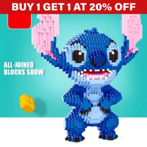 Stitch Building Blocks Set Large Creative Educational Game Kids Gift Toy Puzzle - Picture 1 of 11