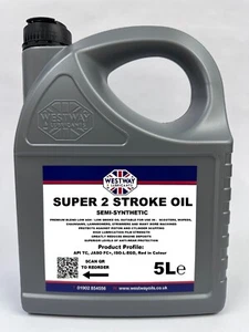 Two Stroke Oil Semi-Synthetic 2-Stroke Oil 5L - Low Smoke - Picture 1 of 4