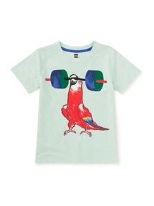 NWT Size 10 12 TEA COLLECTION Parrot Strength Graphic Tee Brazil - Picture 1 of 2